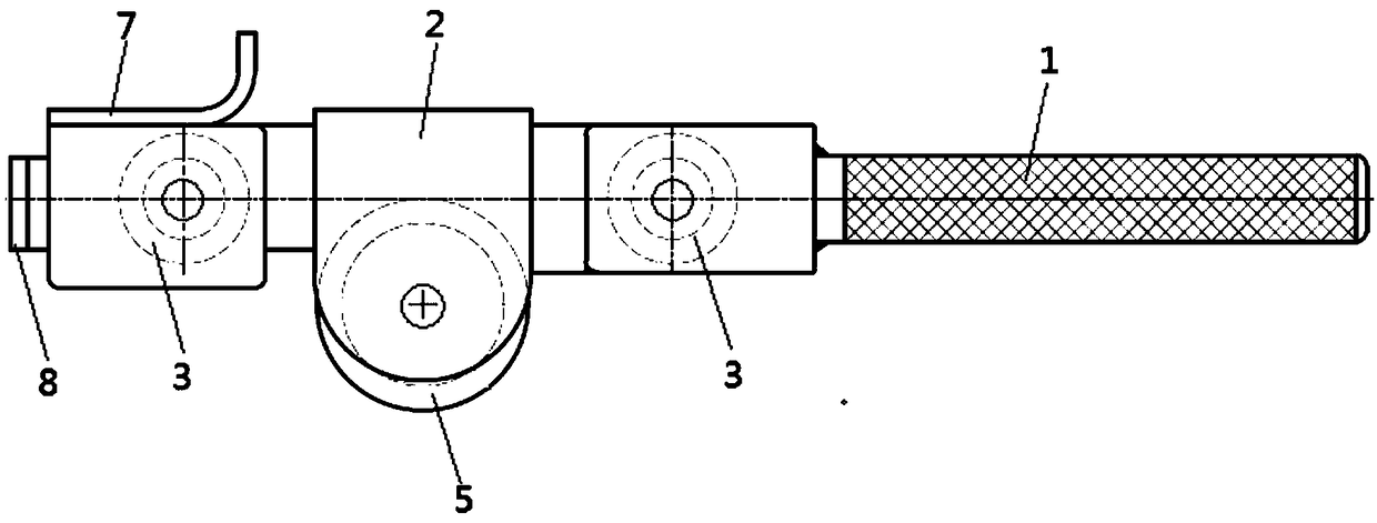 Simple stretched iron wire binding device