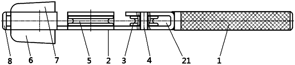 Simple stretched iron wire binding device