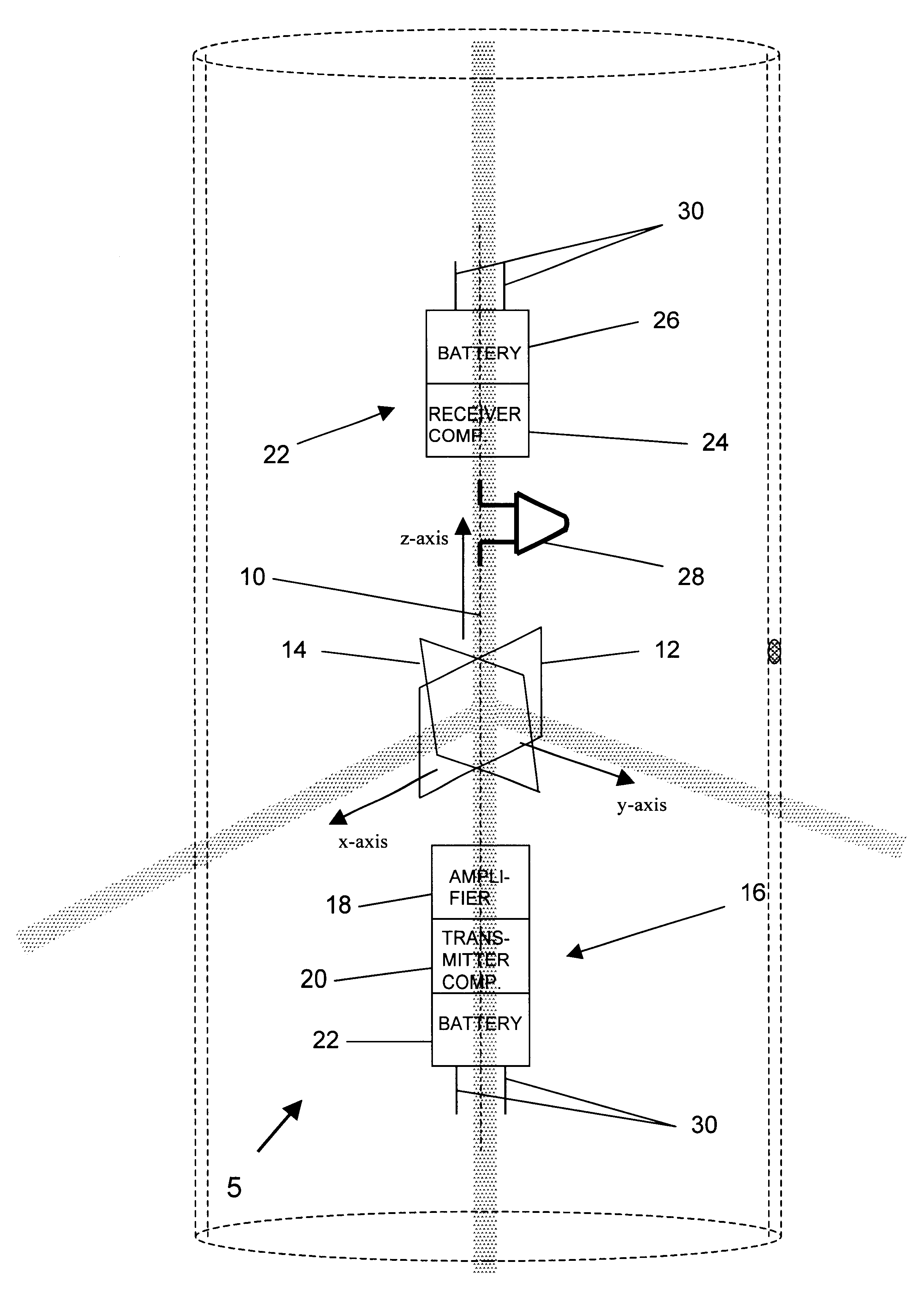 Method and apparatus for detecting external cracks from within a metal tube