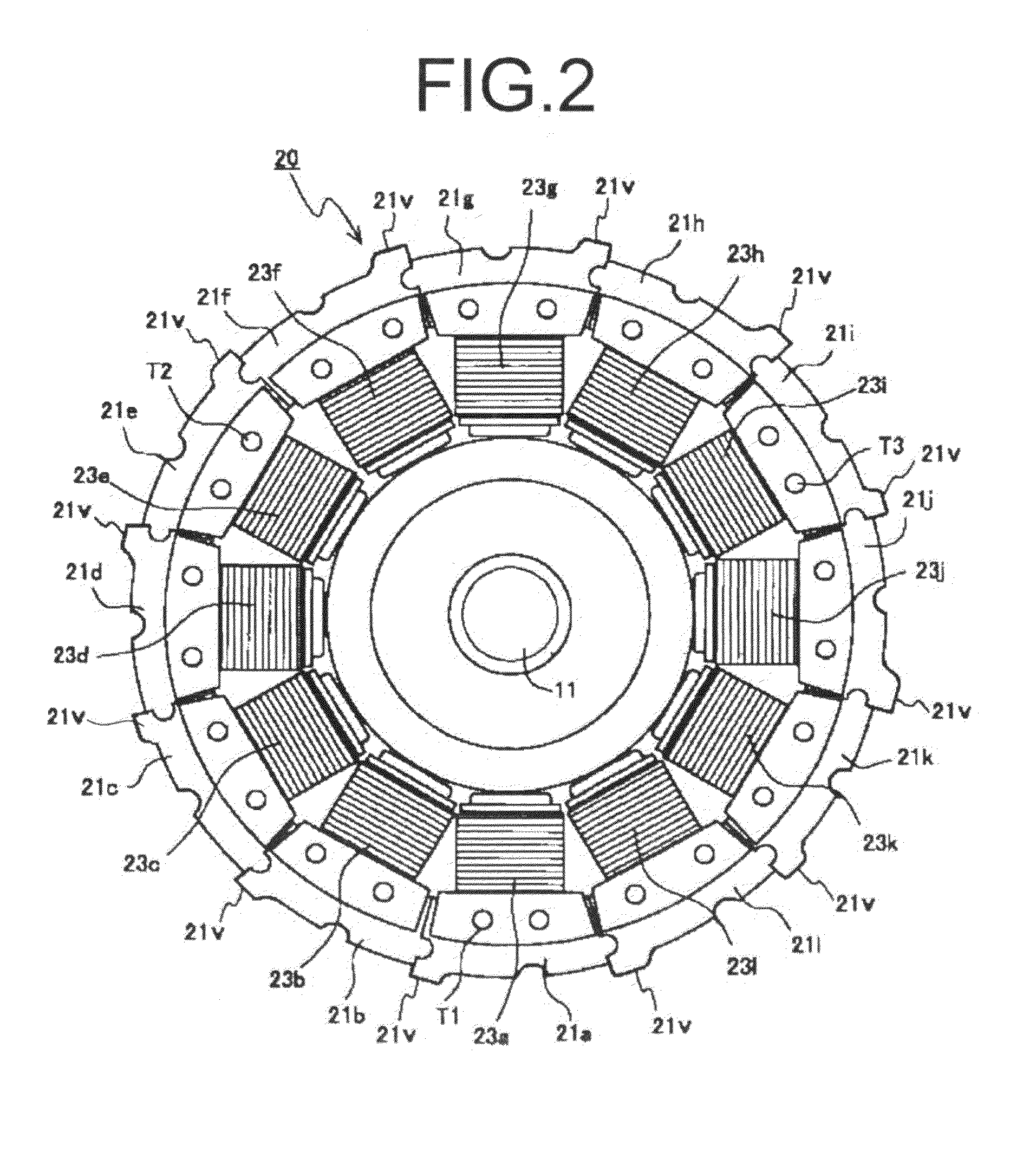 Stator structure and rotating electrical machine using the same