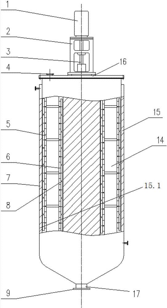 Elastic scraper type crystallizer