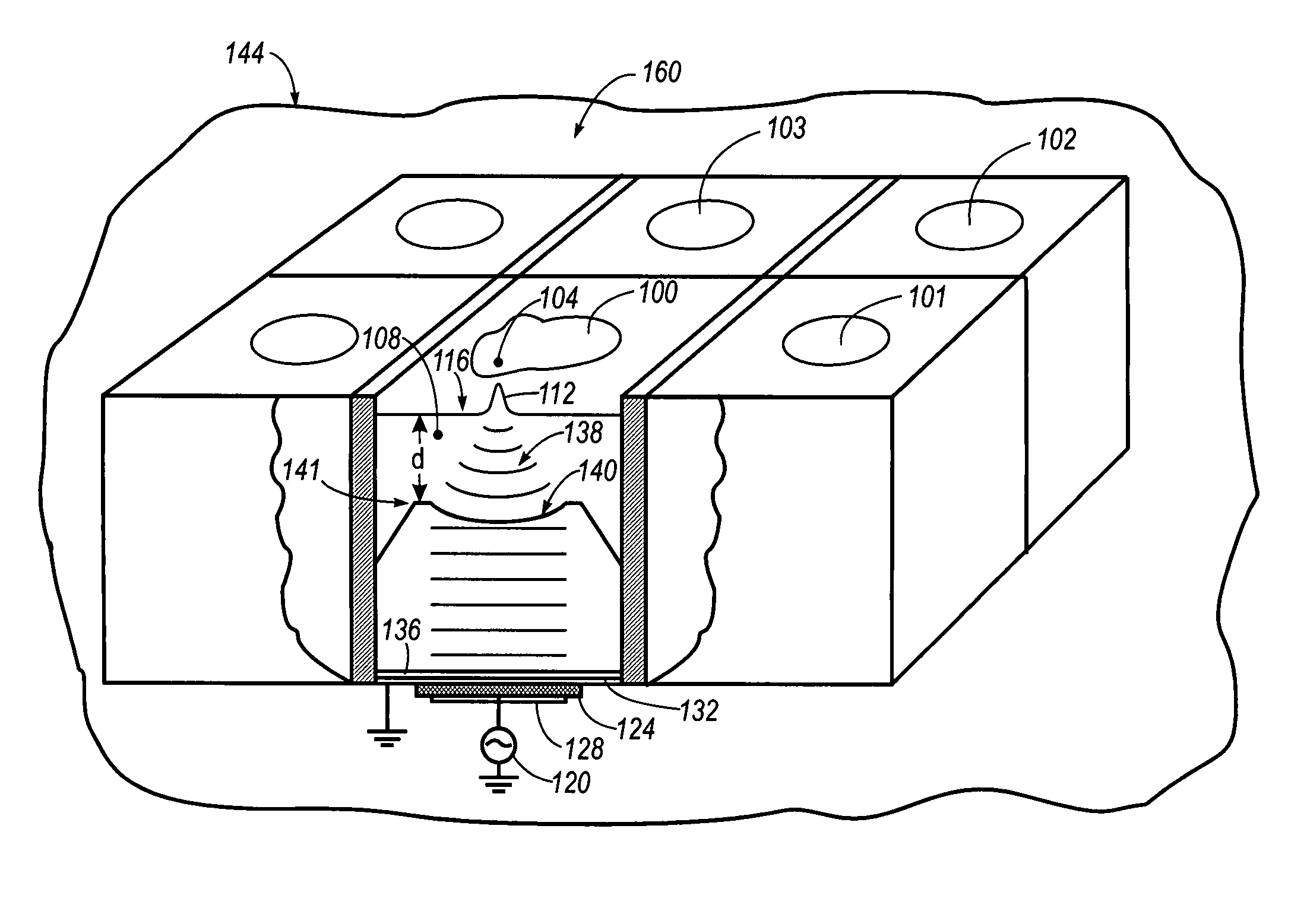 Method of using focused acoustic waves to deliver a pharmaceutical product