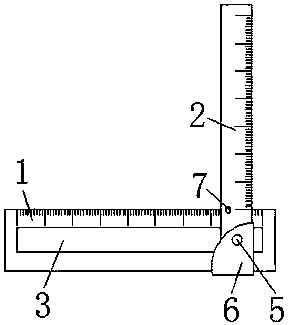 Tool for measuring placing height of external ventricular drainage tube