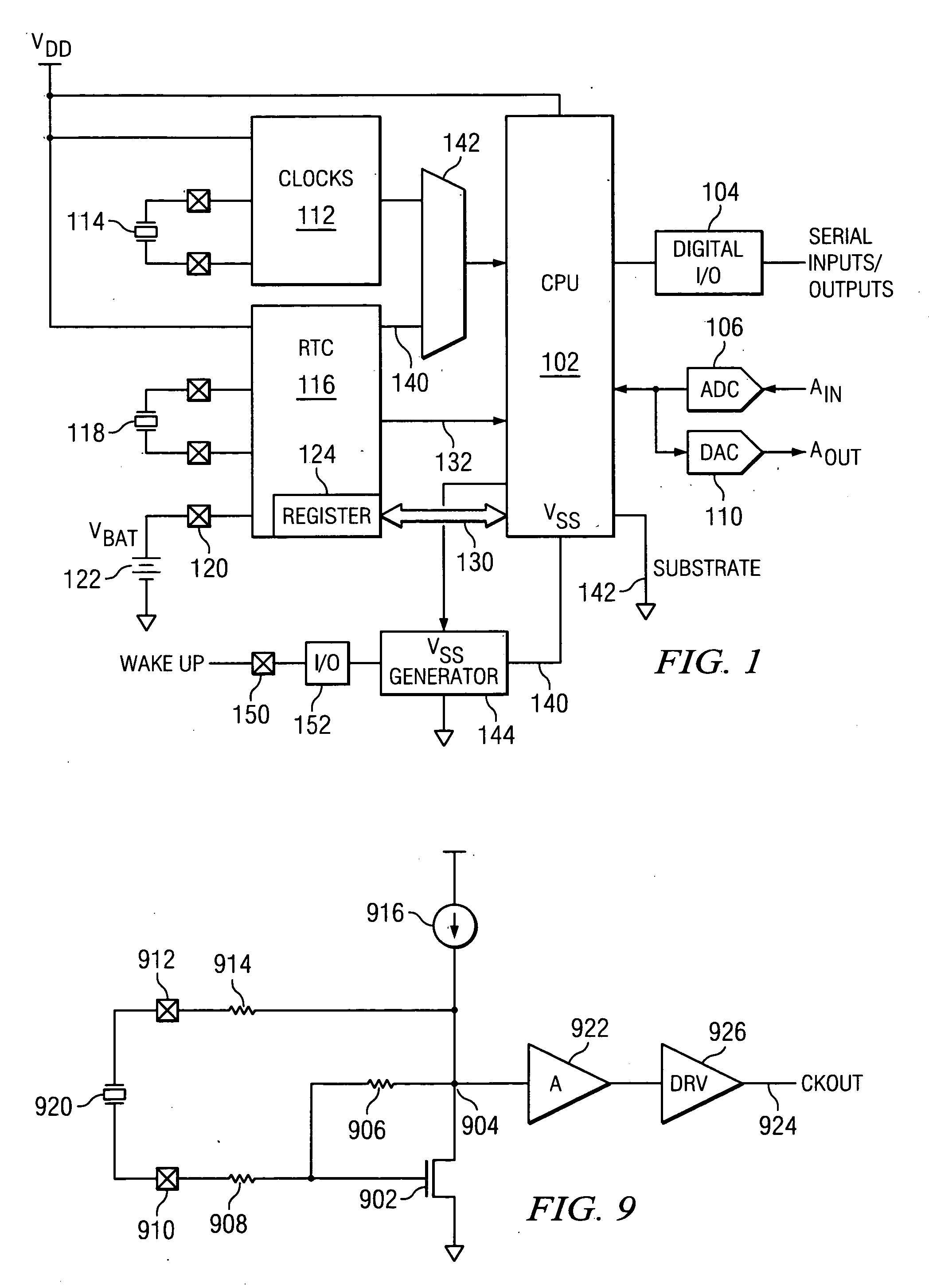 MCU with low power mode of operation