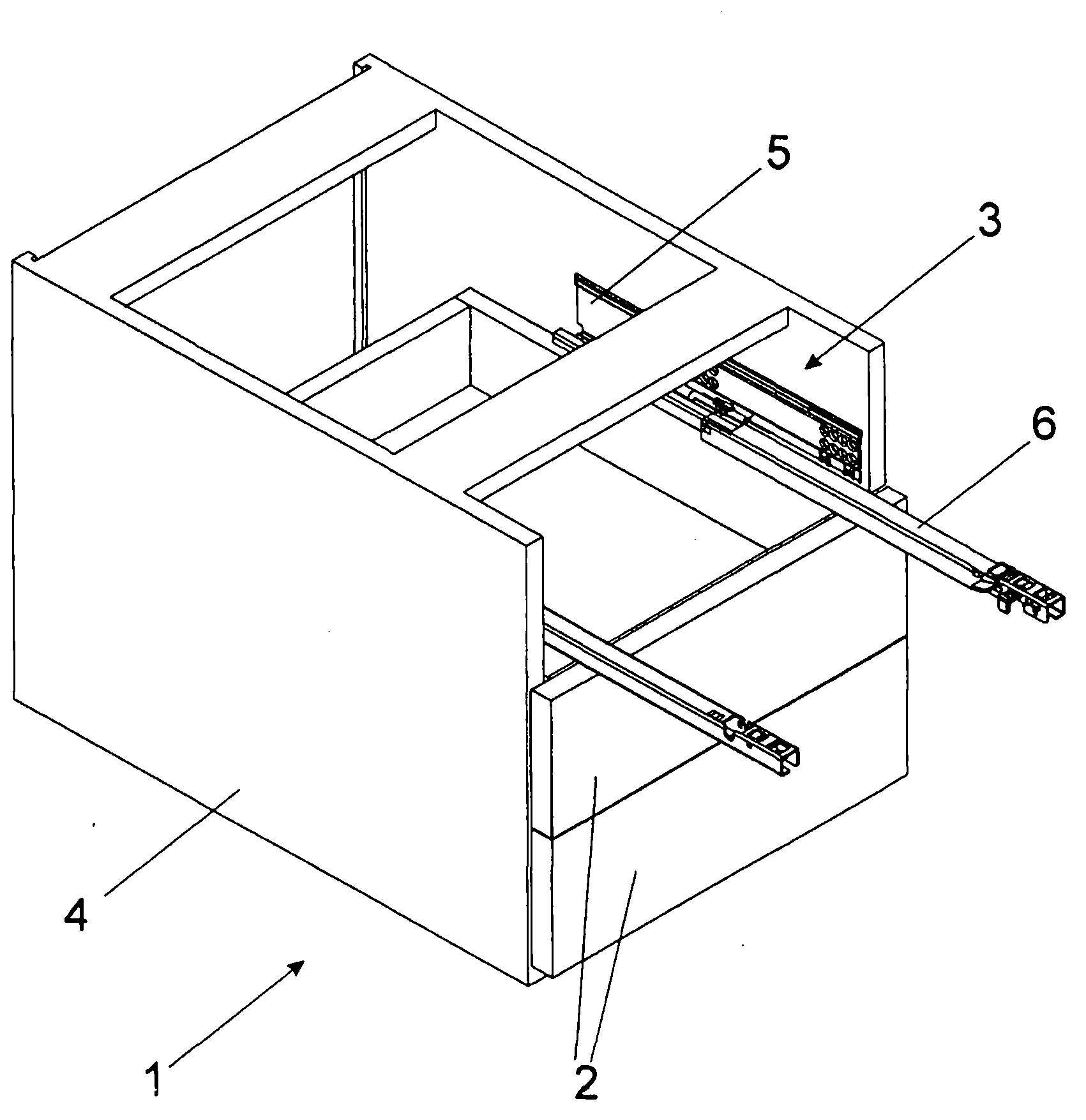 Device for attaching functional part to guide rail of drawer pulling-out guider