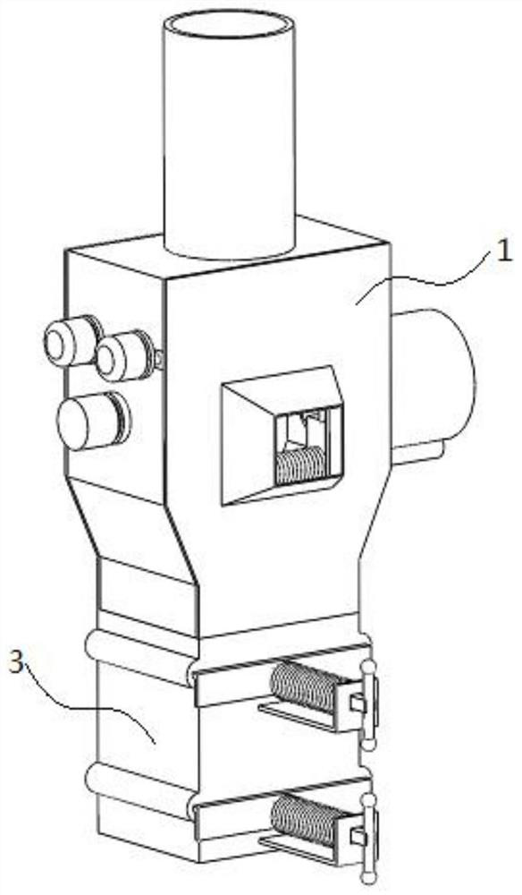 A device for stabilizing furnace pressure in a tft liquid crystal glass furnace