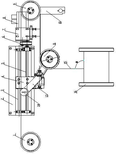 Radial balance mechanism for automatic wire arranging device of multi-wire cutting machine