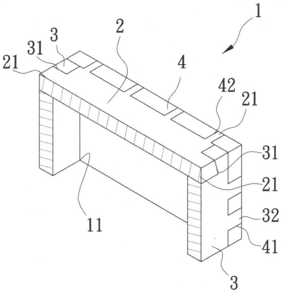 Combined wood brick