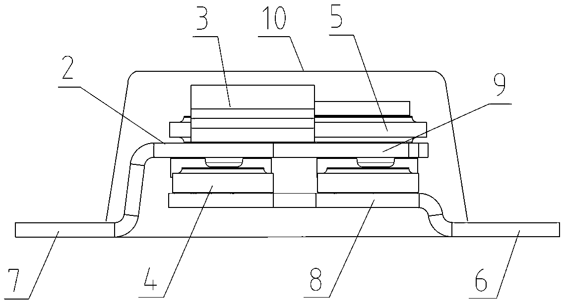 Novel power supply power module structure with output protection