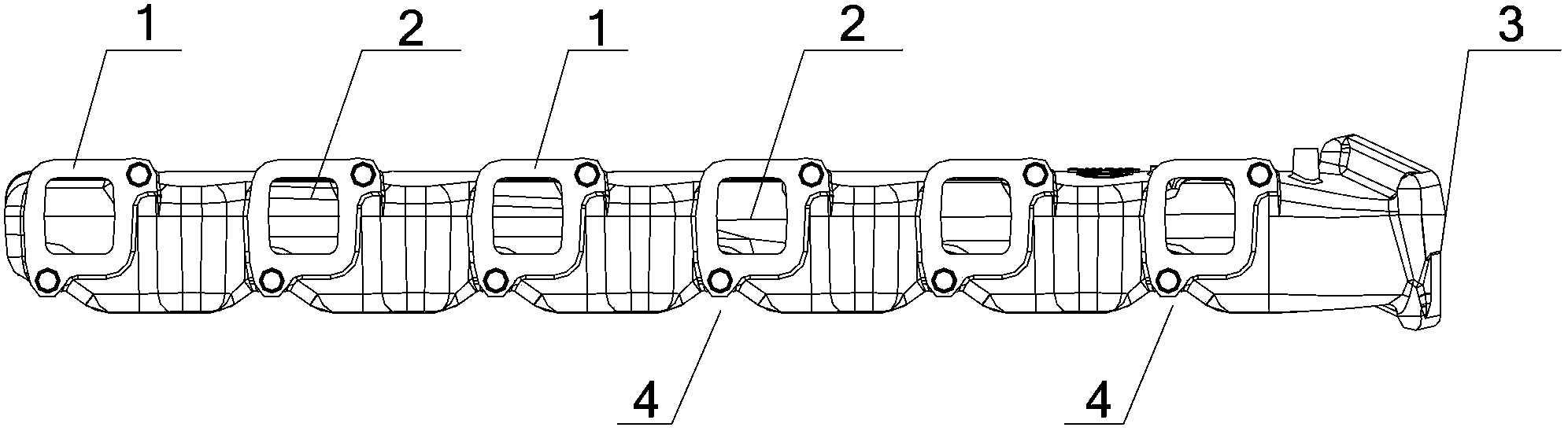 Engine and air inlet pipe thereof
