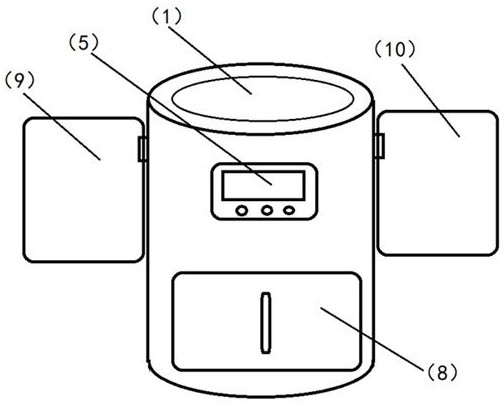 Intelligent medical waste management system special for operating room