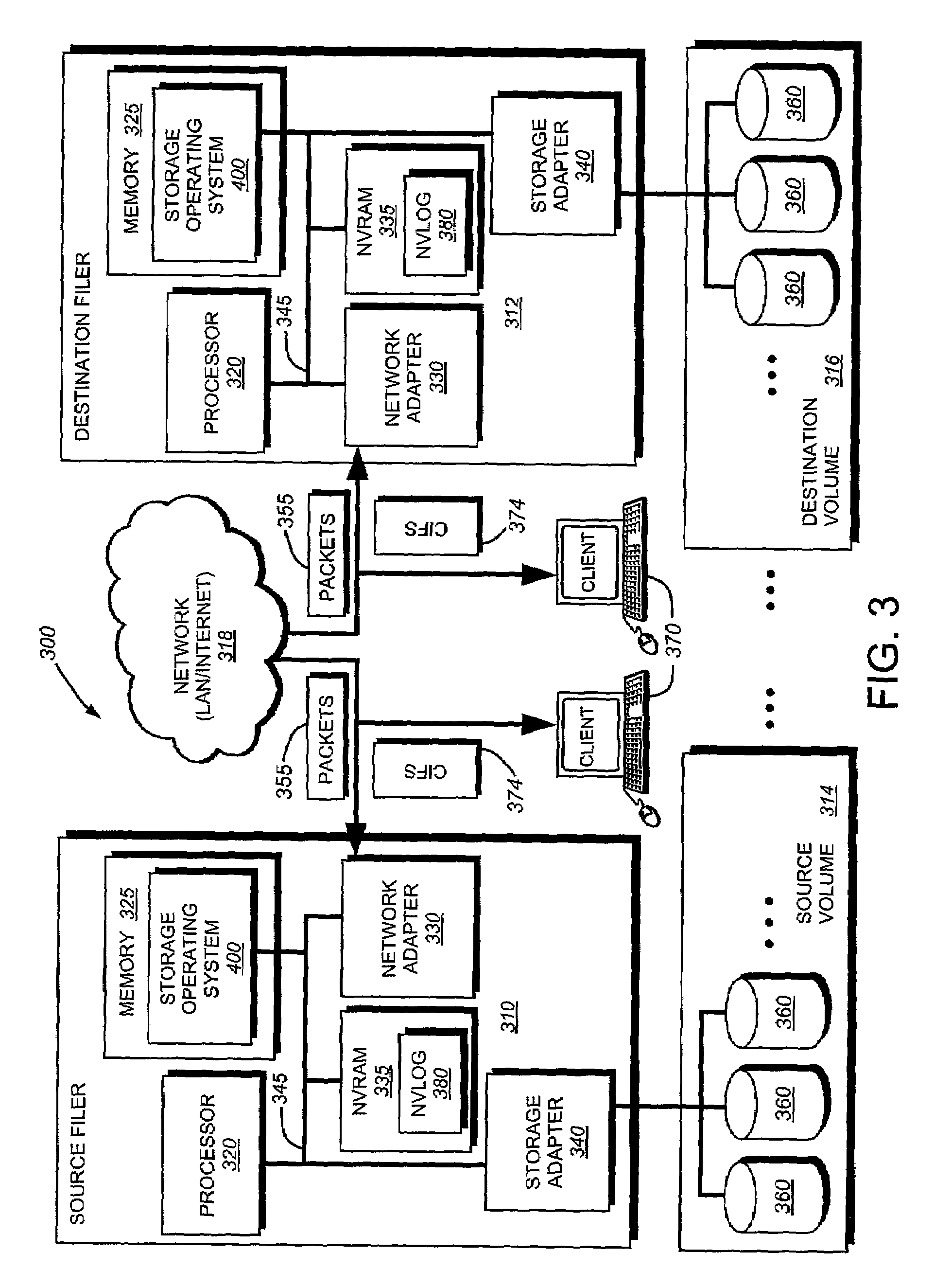 System and method for storage of snapshot metadata in a remote file