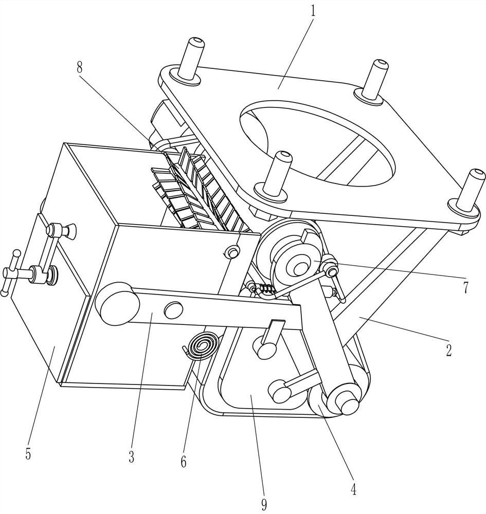 Magnetic attraction type iron sundry collector for engineering vehicle wheel protection