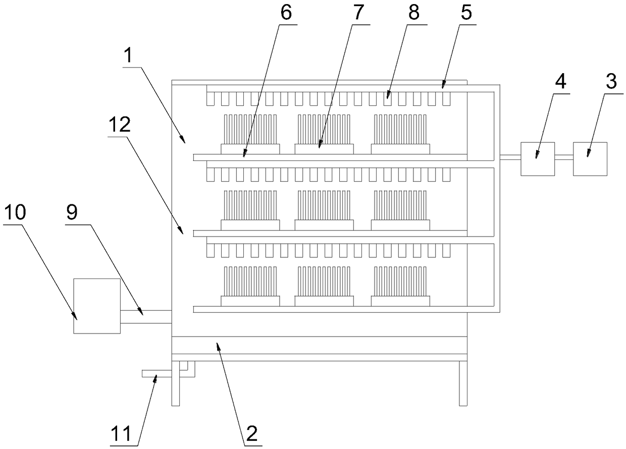 Crystal processing and drying device