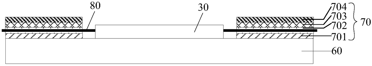 A substrate, a display panel, and a display device