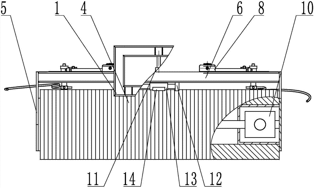 An obstacle-avoiding snow removal device