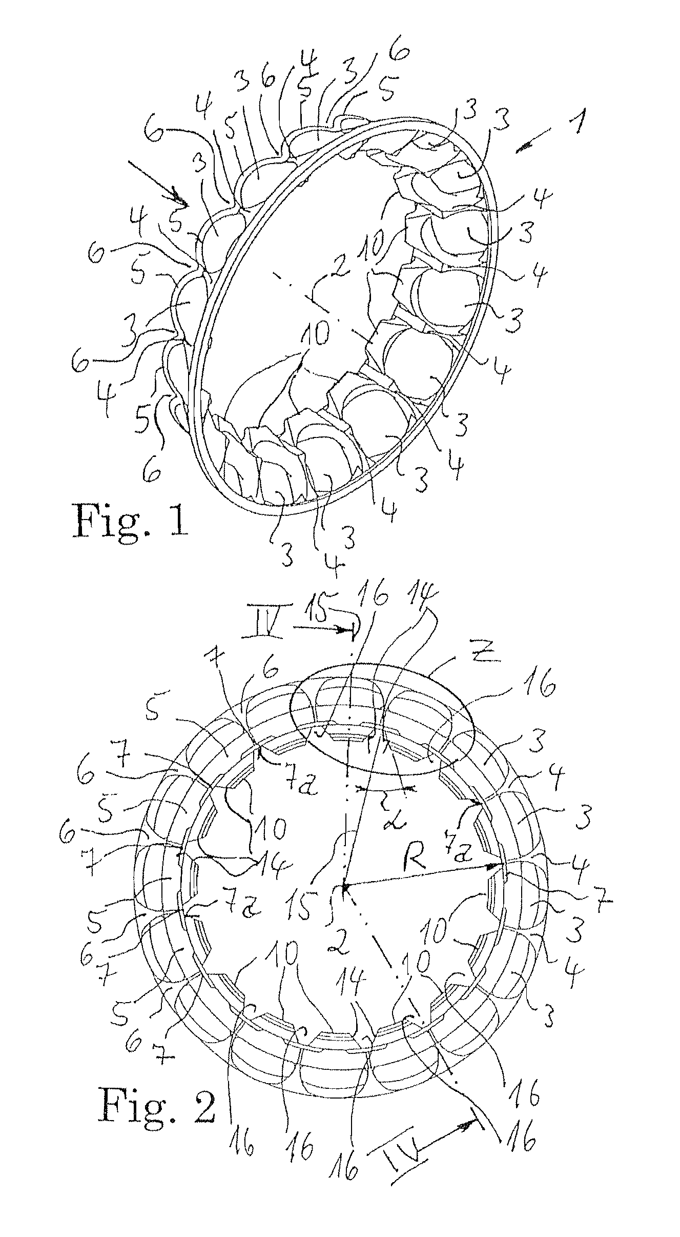 Cage for inclined ball bearings