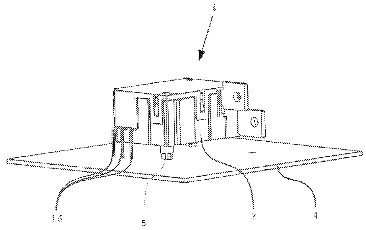 Relay assembly with fastening clip