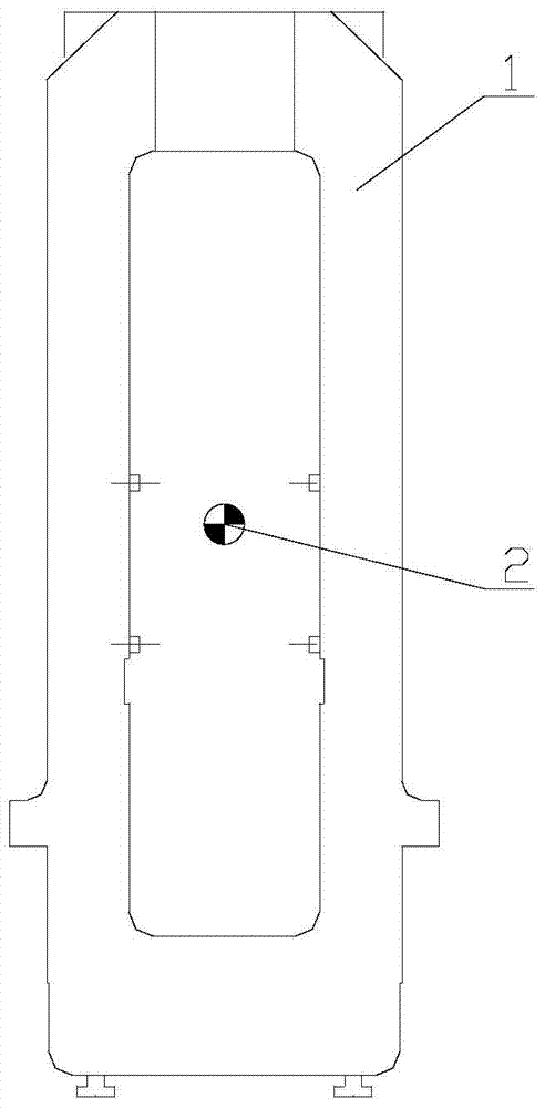 Laterally turning method of large panel framework type workpiece