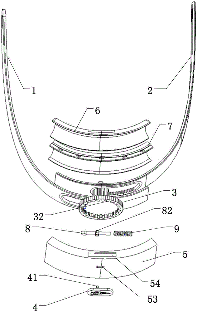 Wearable head band and wearable device with same