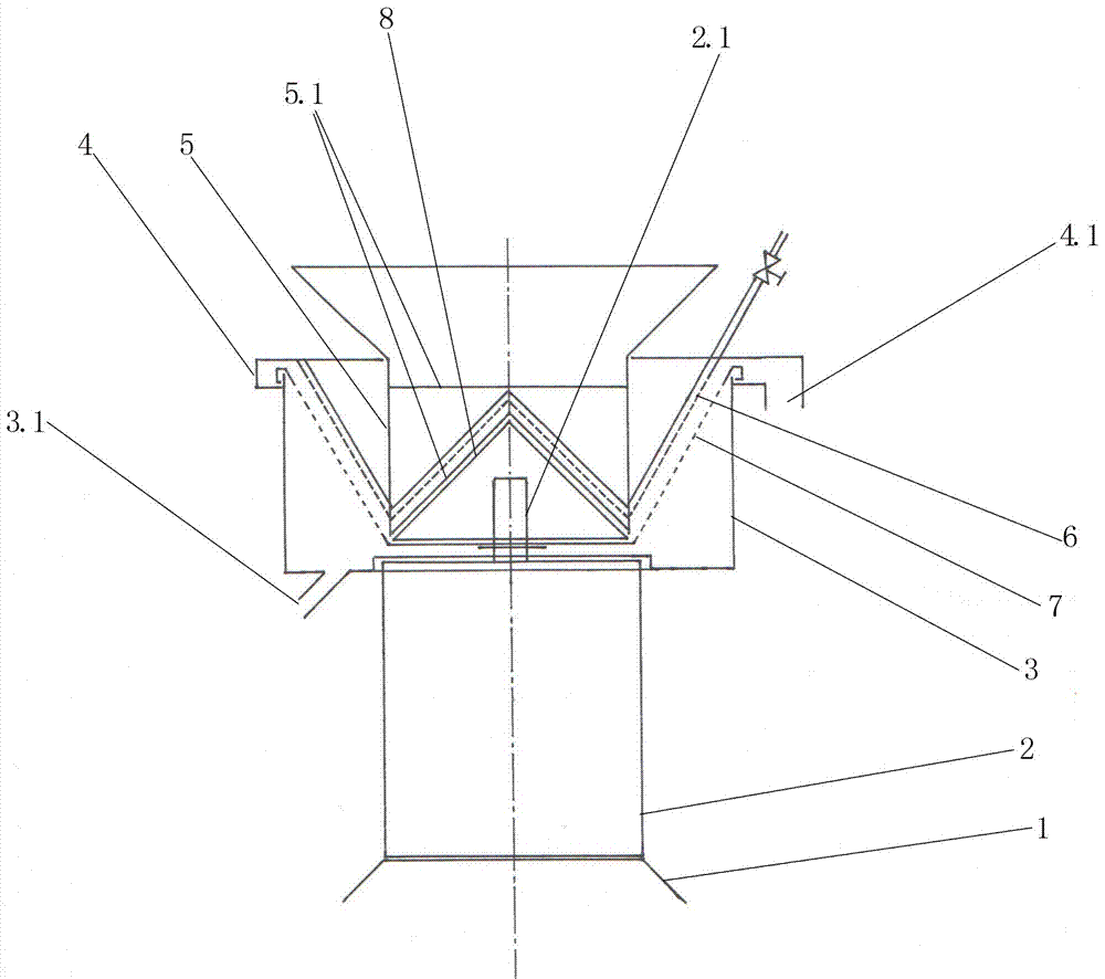 Conical ratchet potato crushing separator