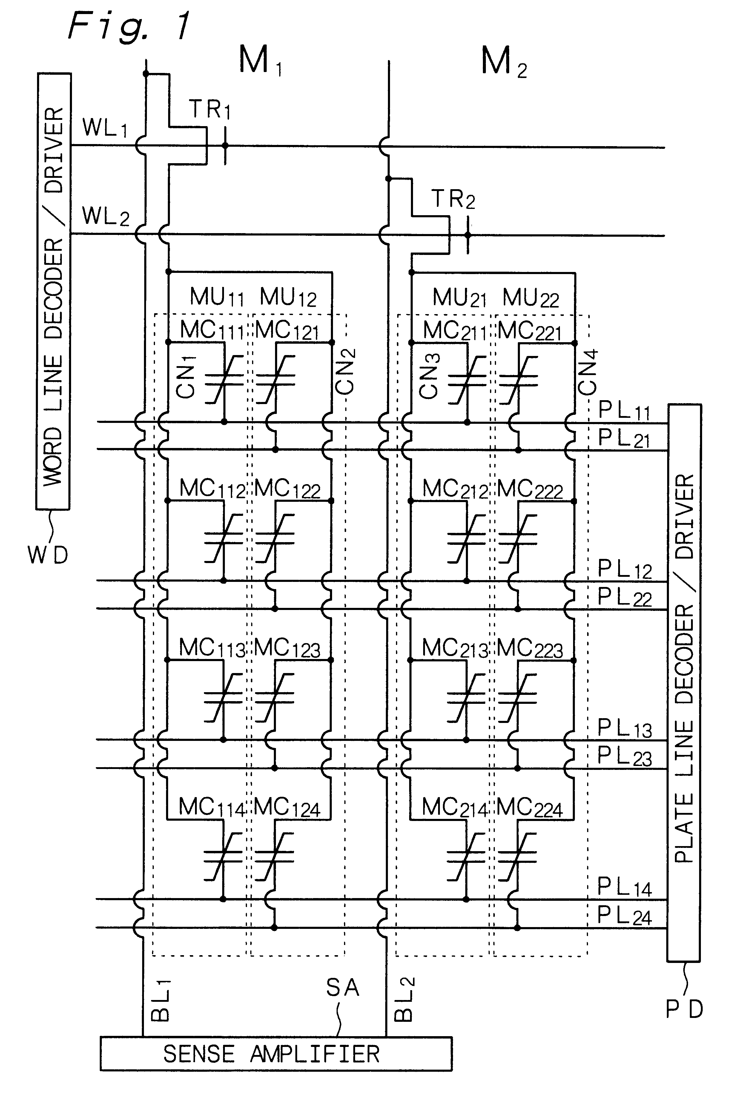 Ferroelectric-type nonvolatile semiconductor memory and operation method thereof