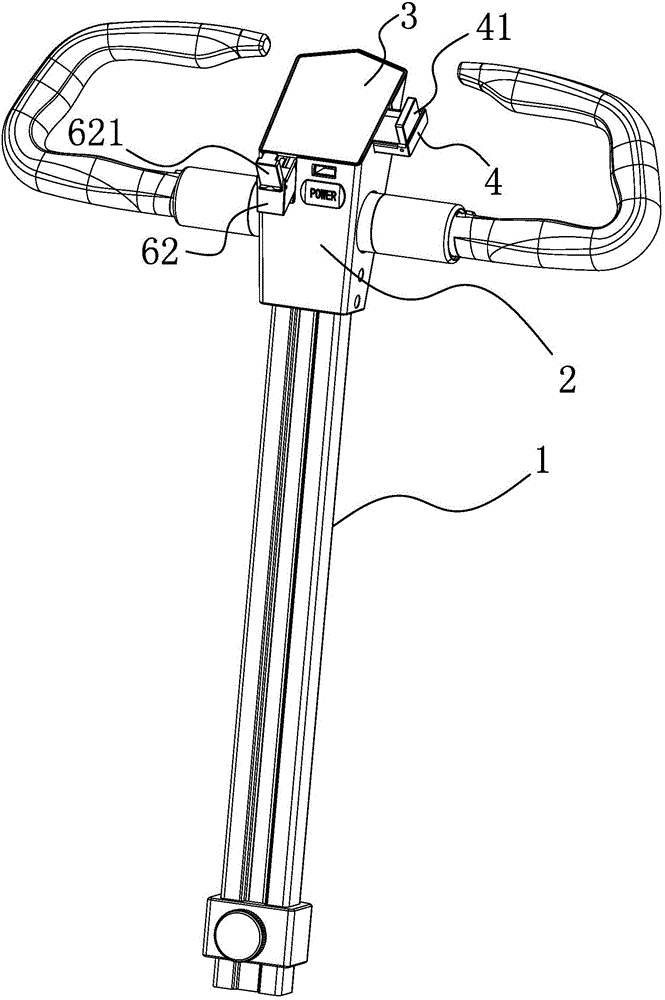 Operating rod seat of electric balance vehicle