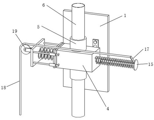 Drainage device for draining water from roof