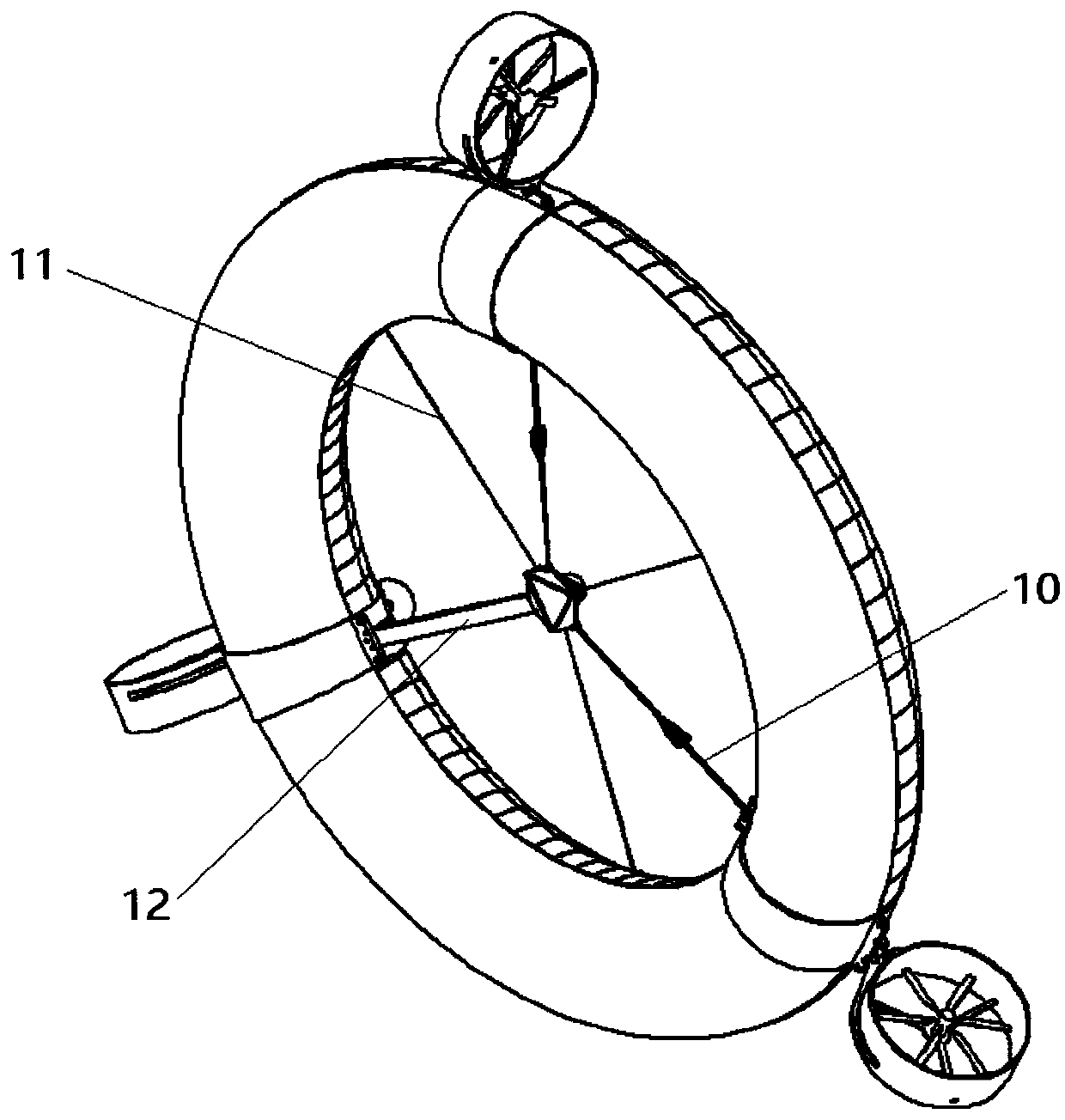 An annular aerostat carrying an astronomical telescope