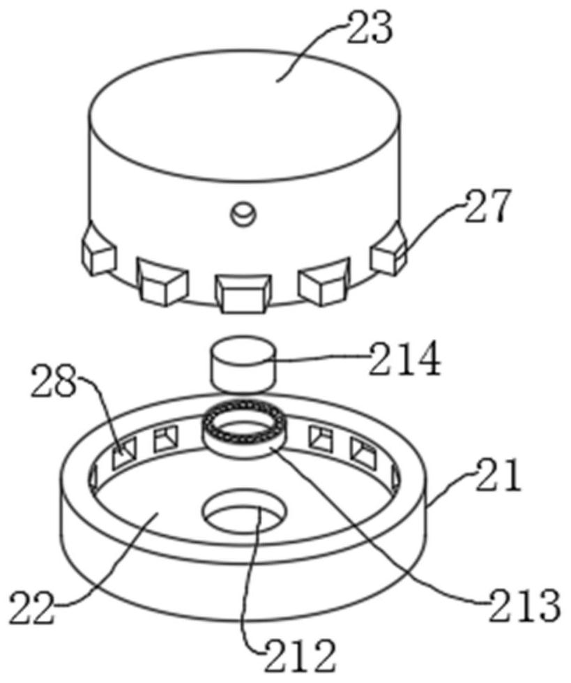 A multi-degree-of-freedom structure of the detection head of an infrared thermometer