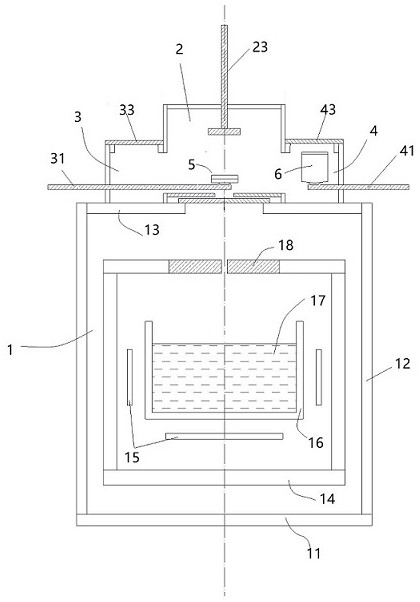 A kind of monocrystalline silicon crystal growth method and thermal field structure