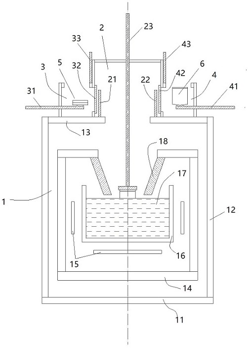 A kind of monocrystalline silicon crystal growth method and thermal field structure