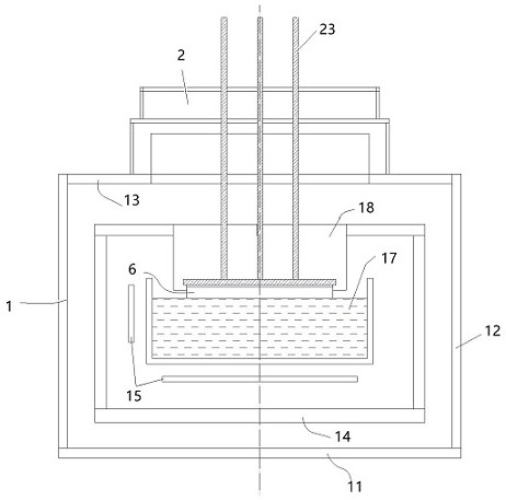 A kind of monocrystalline silicon crystal growth method and thermal field structure