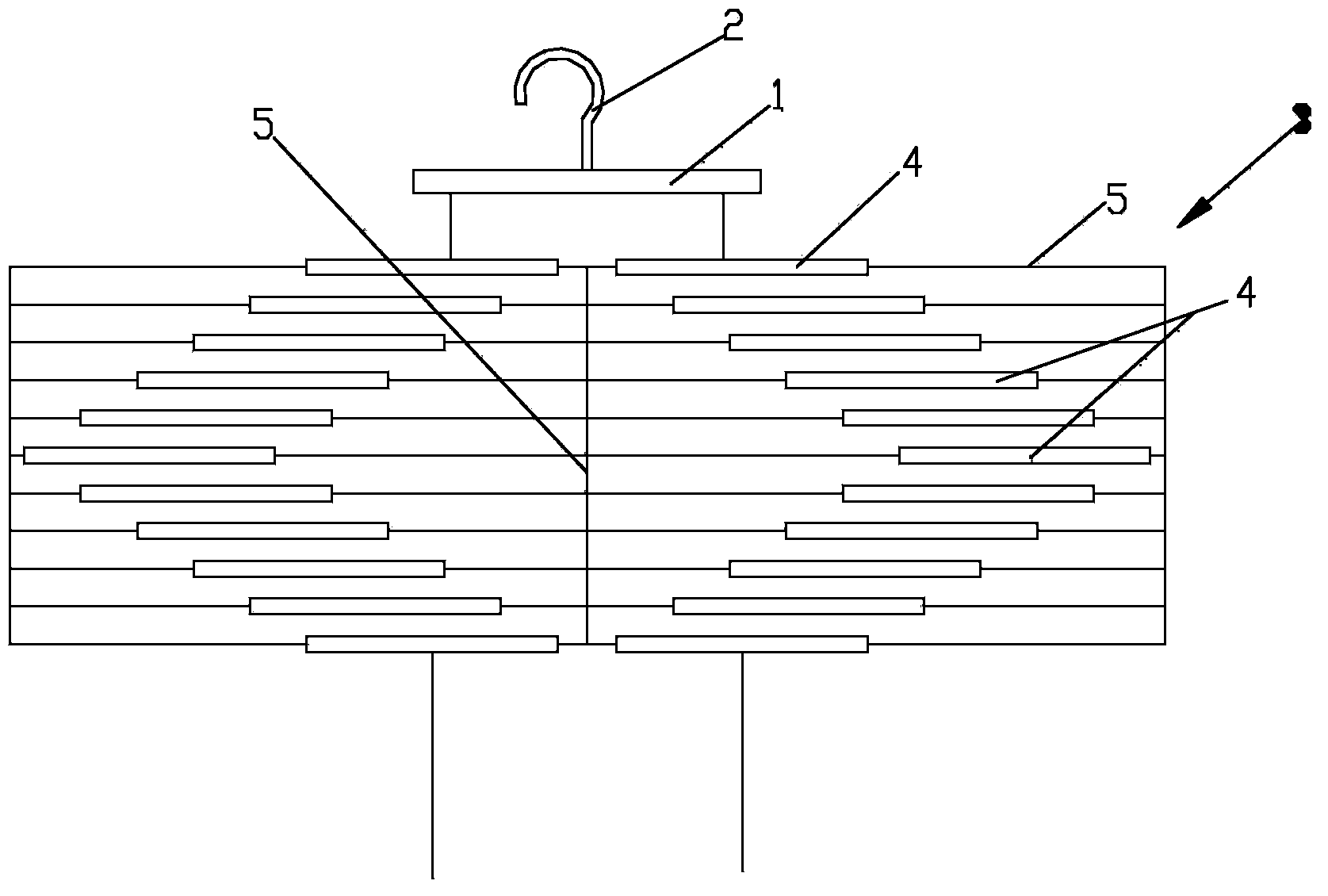 Scarf selling hanging rack