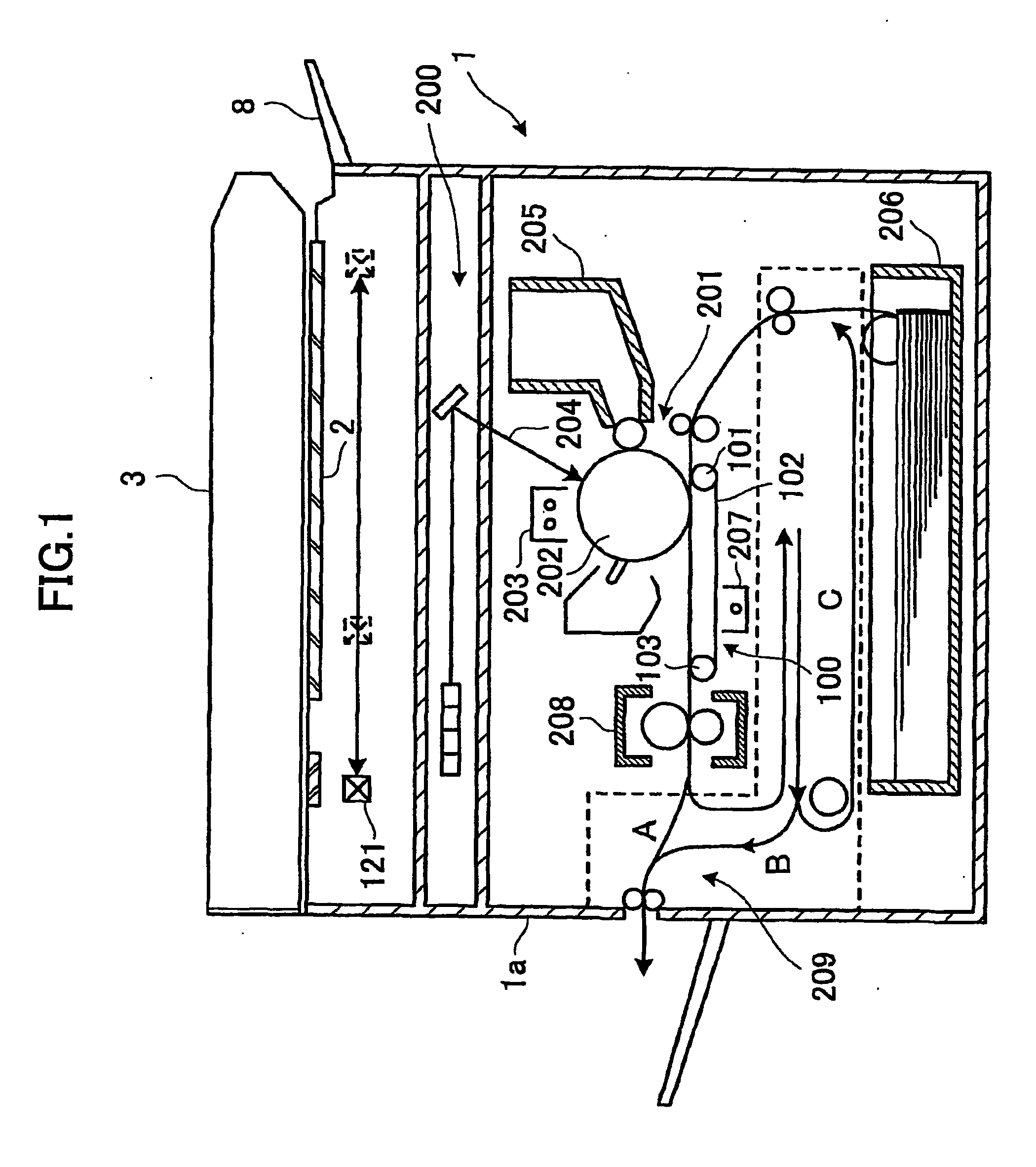 Belt conveyance apparatus and image forming apparatus using such a belt conveyance apparatus