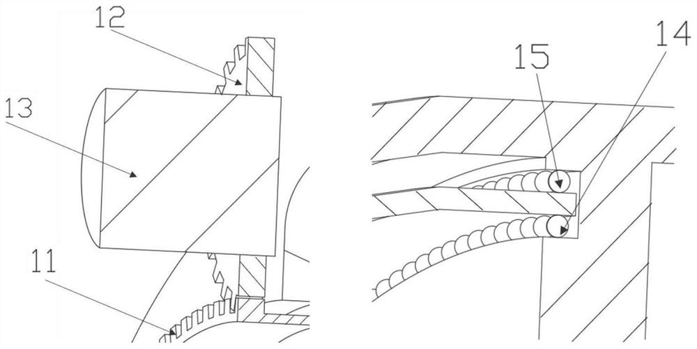 Diffuser structure with adjustable deflation scheme and application