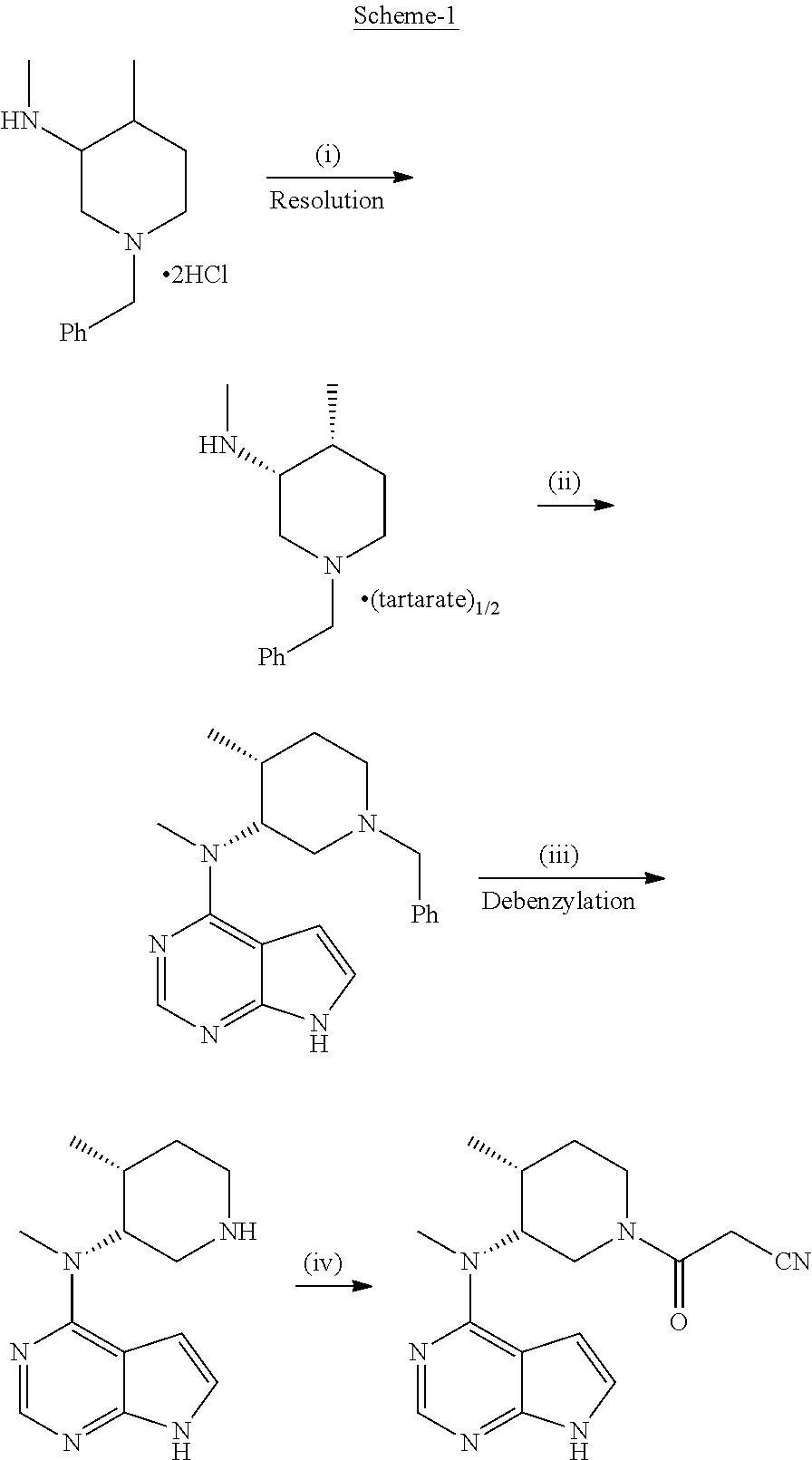 An improved process for the preparation of (3r,4r)-(1-benzyl-4-methylpiperidin-3-yl)-methylamine