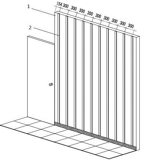 Wall hanging plate installation structure and installation method thereof
