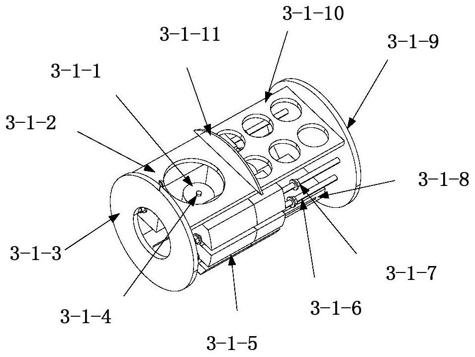 Watertight boat body test model device capable of adjusting gravity center inertia with high degree of freedom