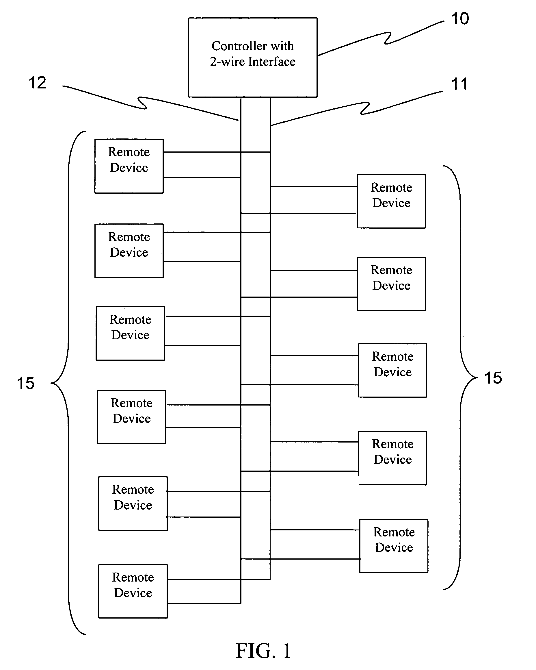 Subterranean two-wire power and communications network