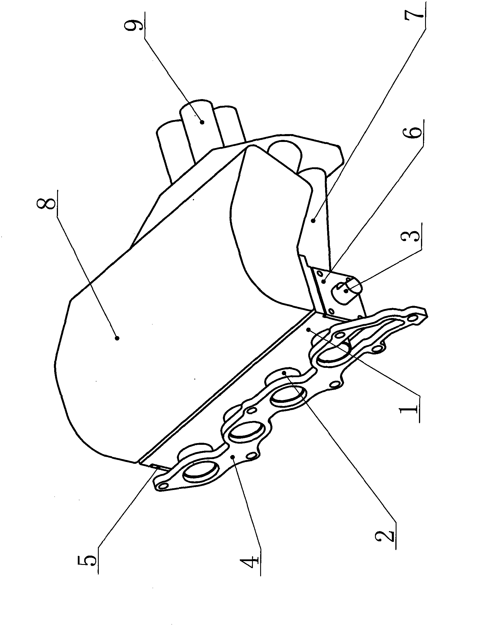 Device for recycling exhaust gas waste heat of internal combustion engine efficiently