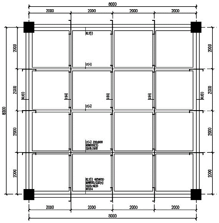 Beam bottom steel bar structure with steel bar protection layer thickness controlled by utilizing steel bar supporting framework