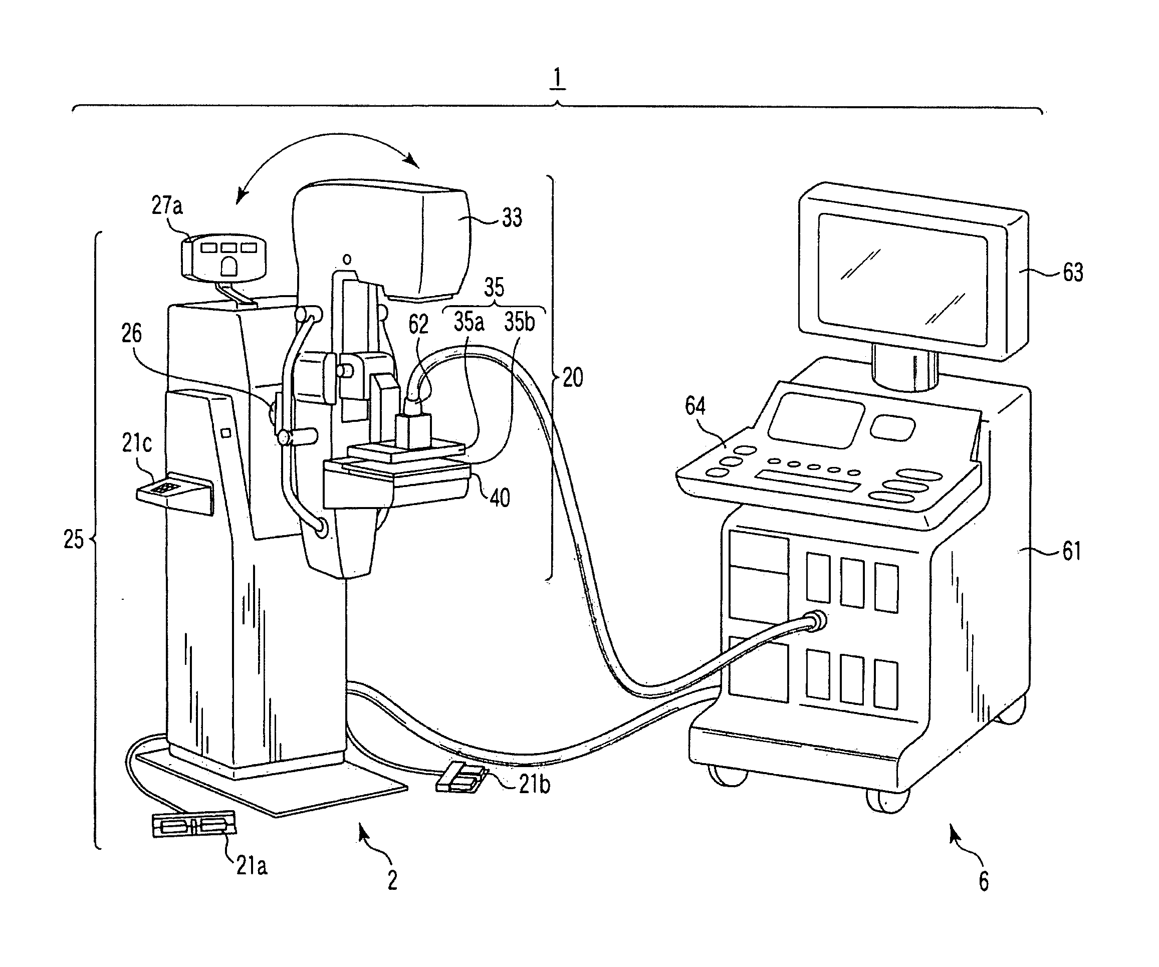 Ultrasonic diagnosis apparatus, breast imaging system, and breast imaging method