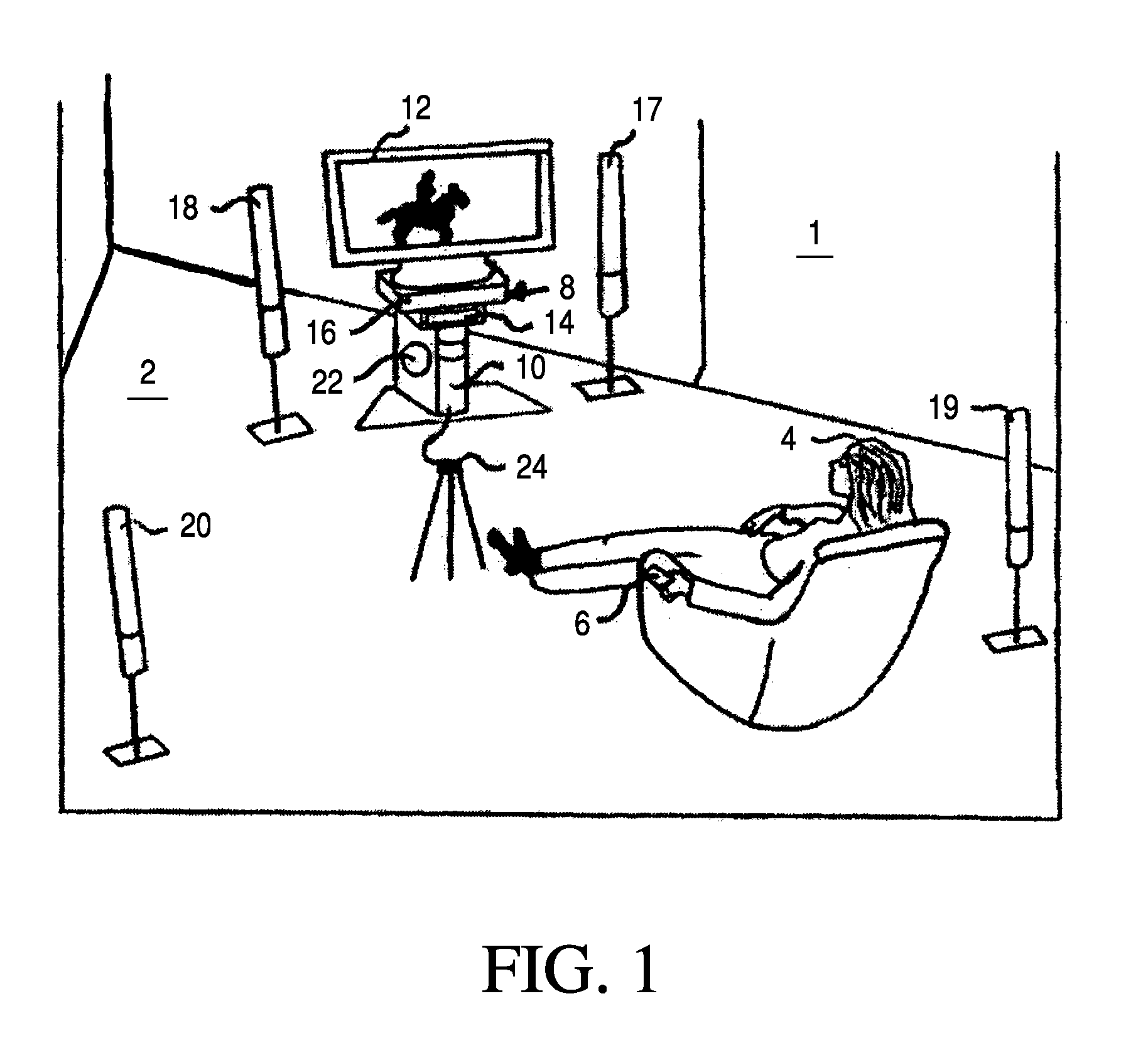 Method and support structure for integrating audio and video components