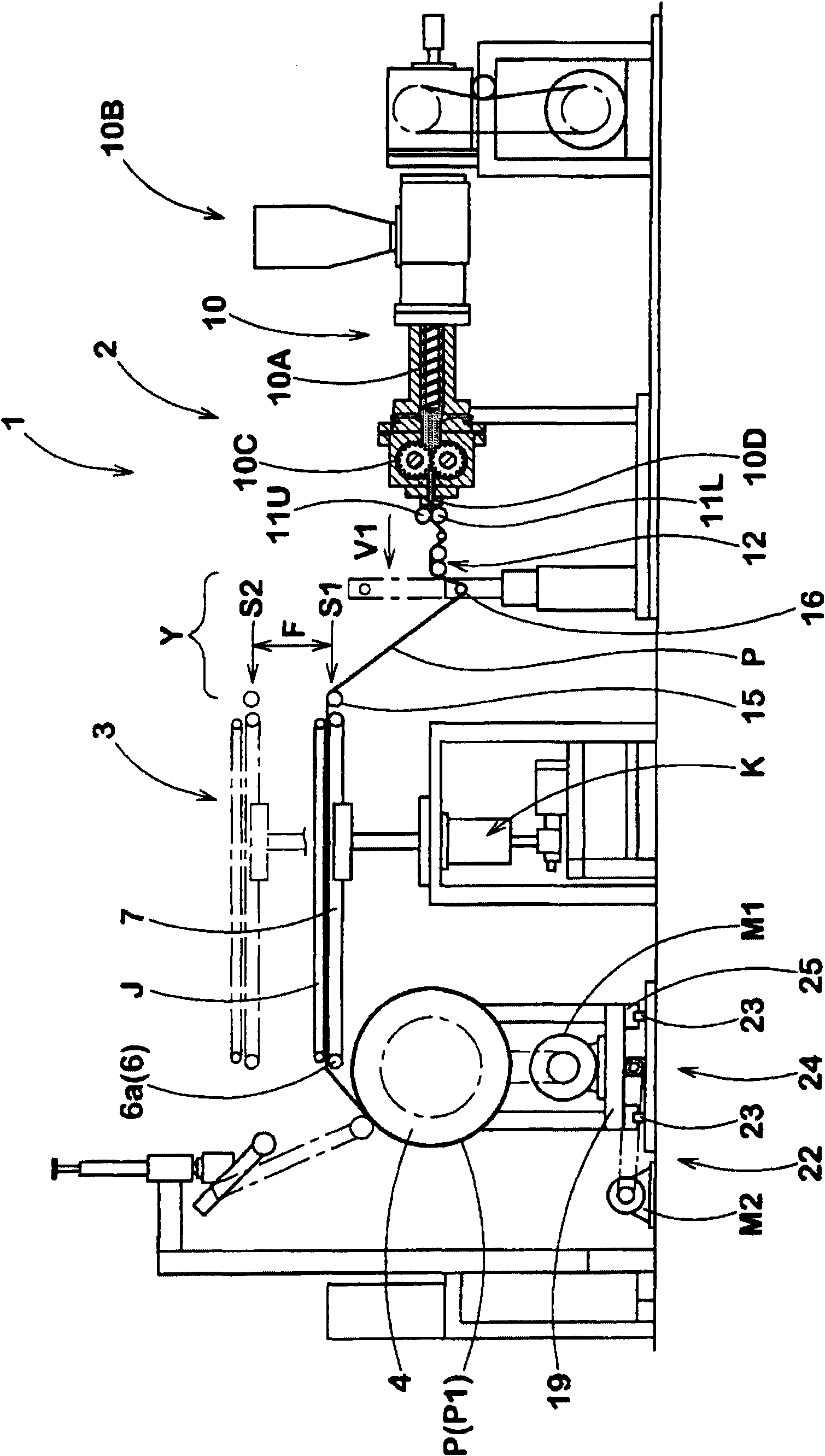 Manufacturing method of rubber component for tire and manufacturing device used therein