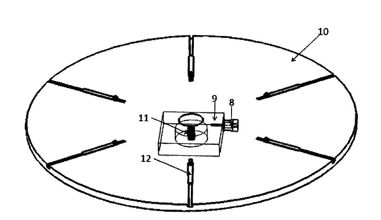 Non-contact measurement apparatus of inner and outer diameters of large-diameter circular ring type component