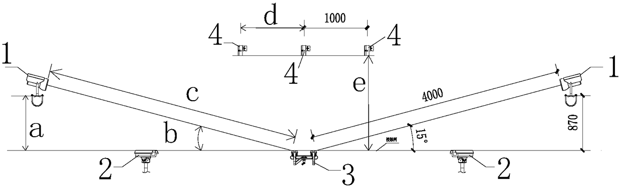 On-line detection system for train pantograph