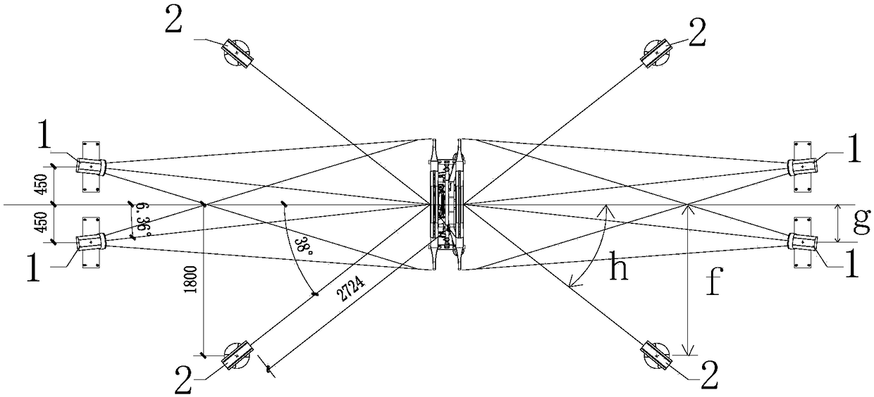 On-line detection system for train pantograph