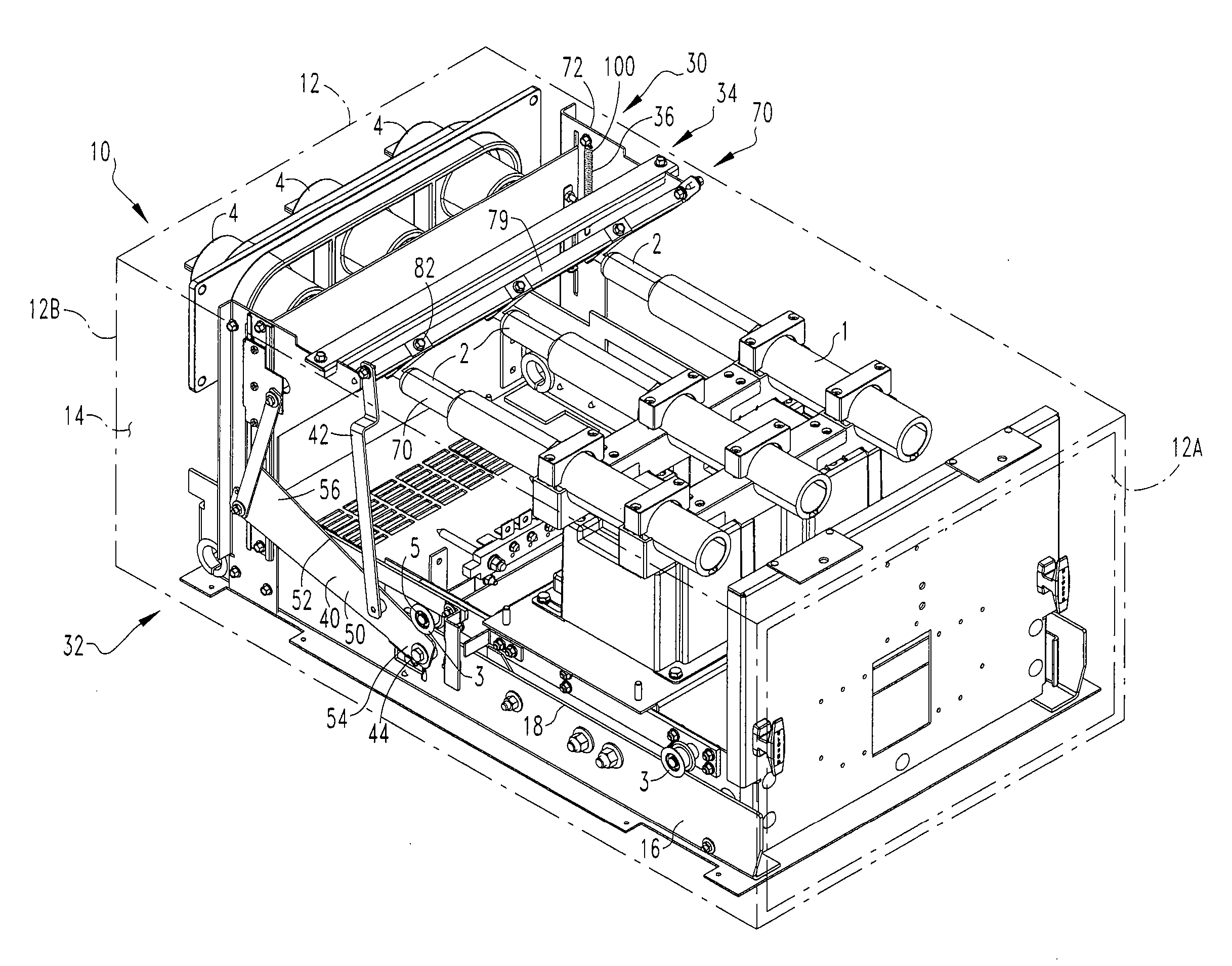 Automatic static grounding device for electrical components