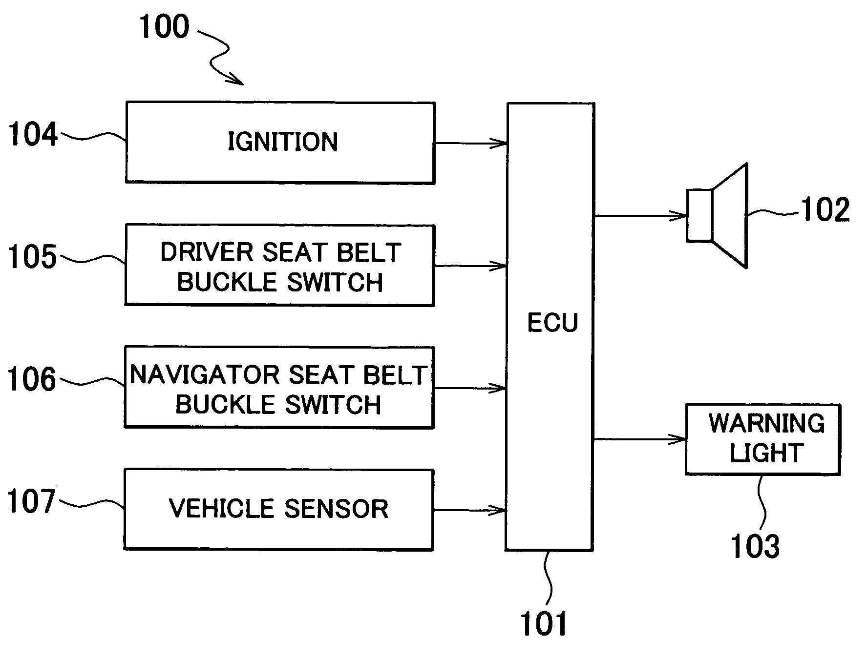 Seat belt warning apparatus and method